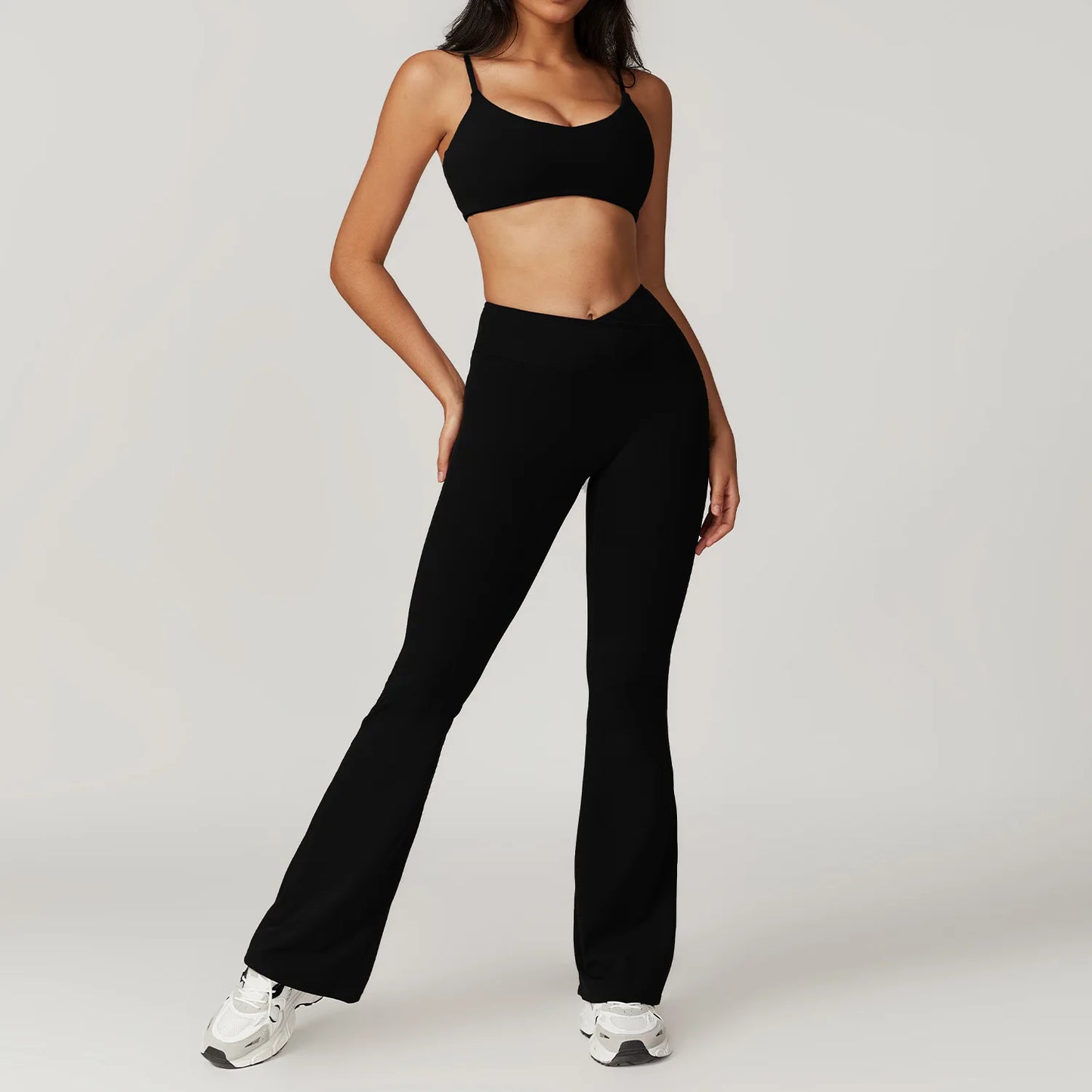 Ensemble soutien-gorge de sport et leggings évasés A&A ProSculpt
