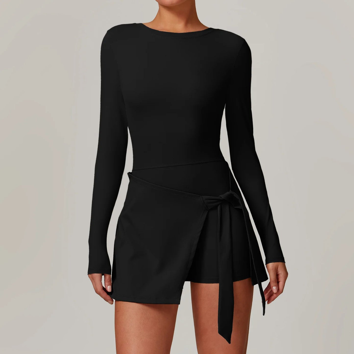 A&A Flexi Long Sleeve Wrap Tennis Skort Dress