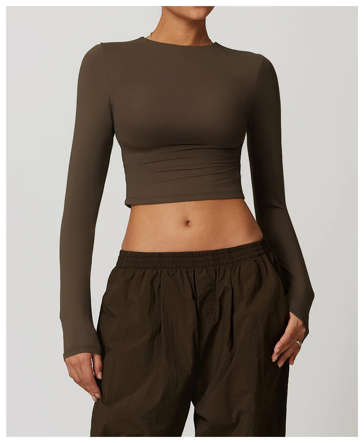 A&A ProBasics Long Sleeve Crop Top