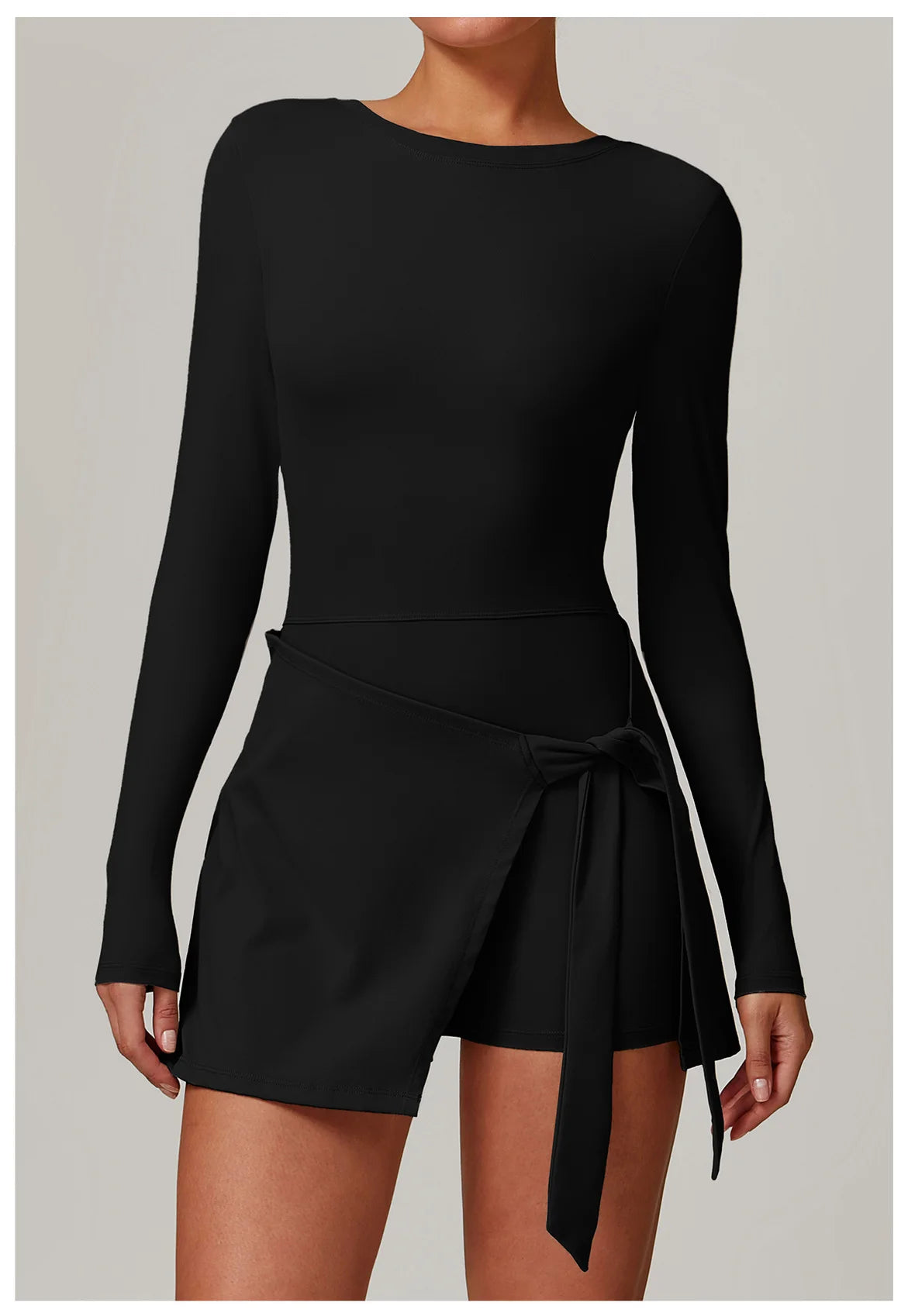 A&A Flexi Long Sleeve Wrap Tennis Skort Dress