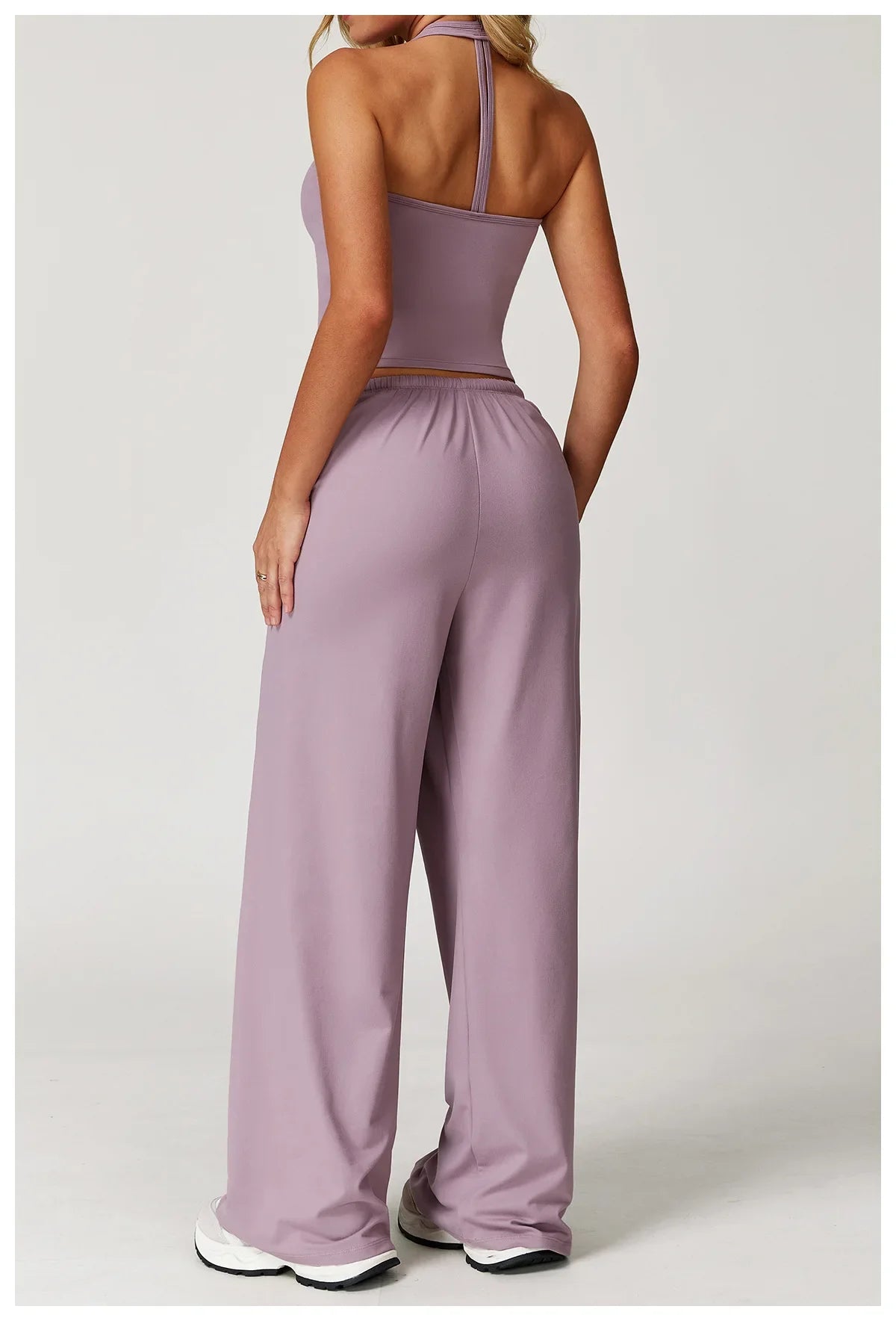 A&A Flexi Halter Top & Drawstring Trousers Set
