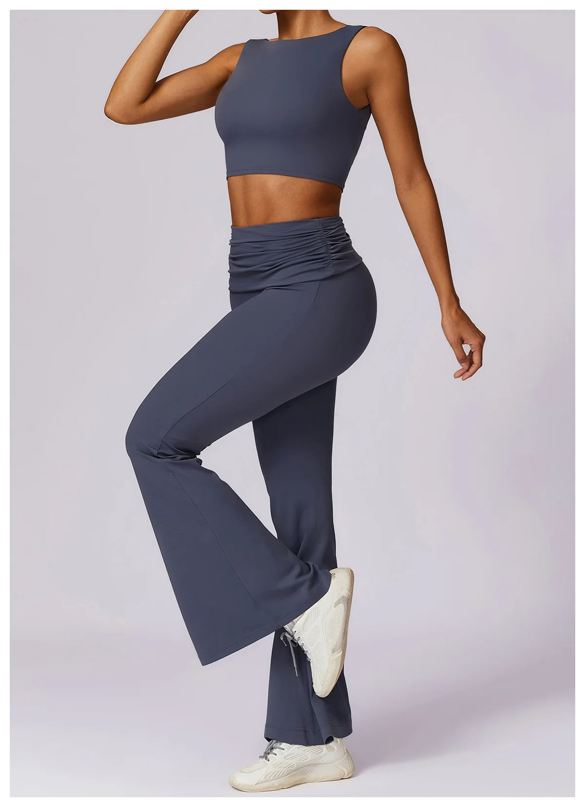 A&A Flexi Flare Fold Over Leggings & Racer Top Set