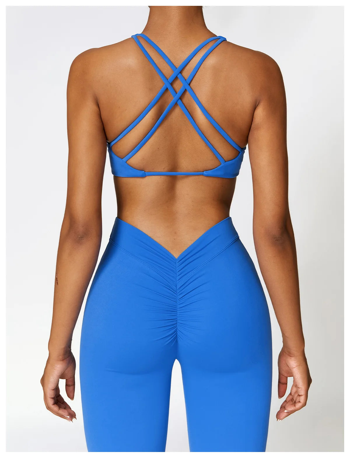 A&A ProSculpt Cross Back Sports Bra & Scrunch Flare Leggings Set