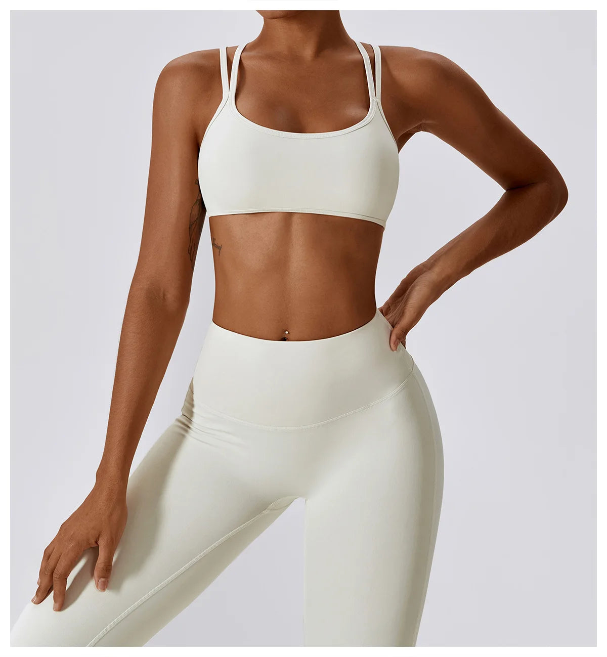 A&A Flexi Scrunch Leggings & Cross Back Sports Bra Set