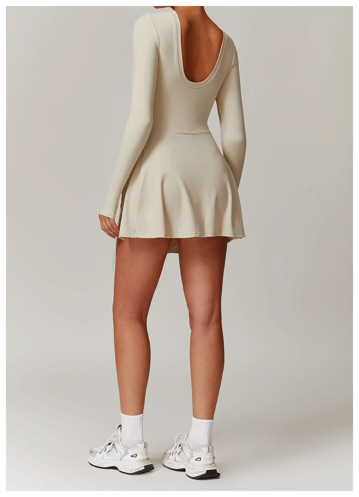 A&A Flexi Long Sleeve Wrap Tennis Skort Dress