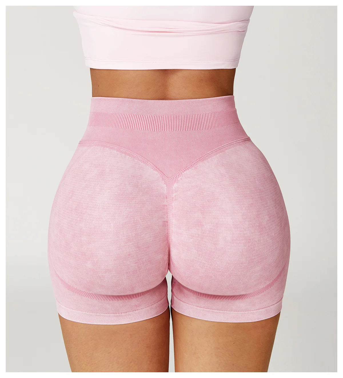 A&A ProSculpt Acid Wash Lift Shorts
