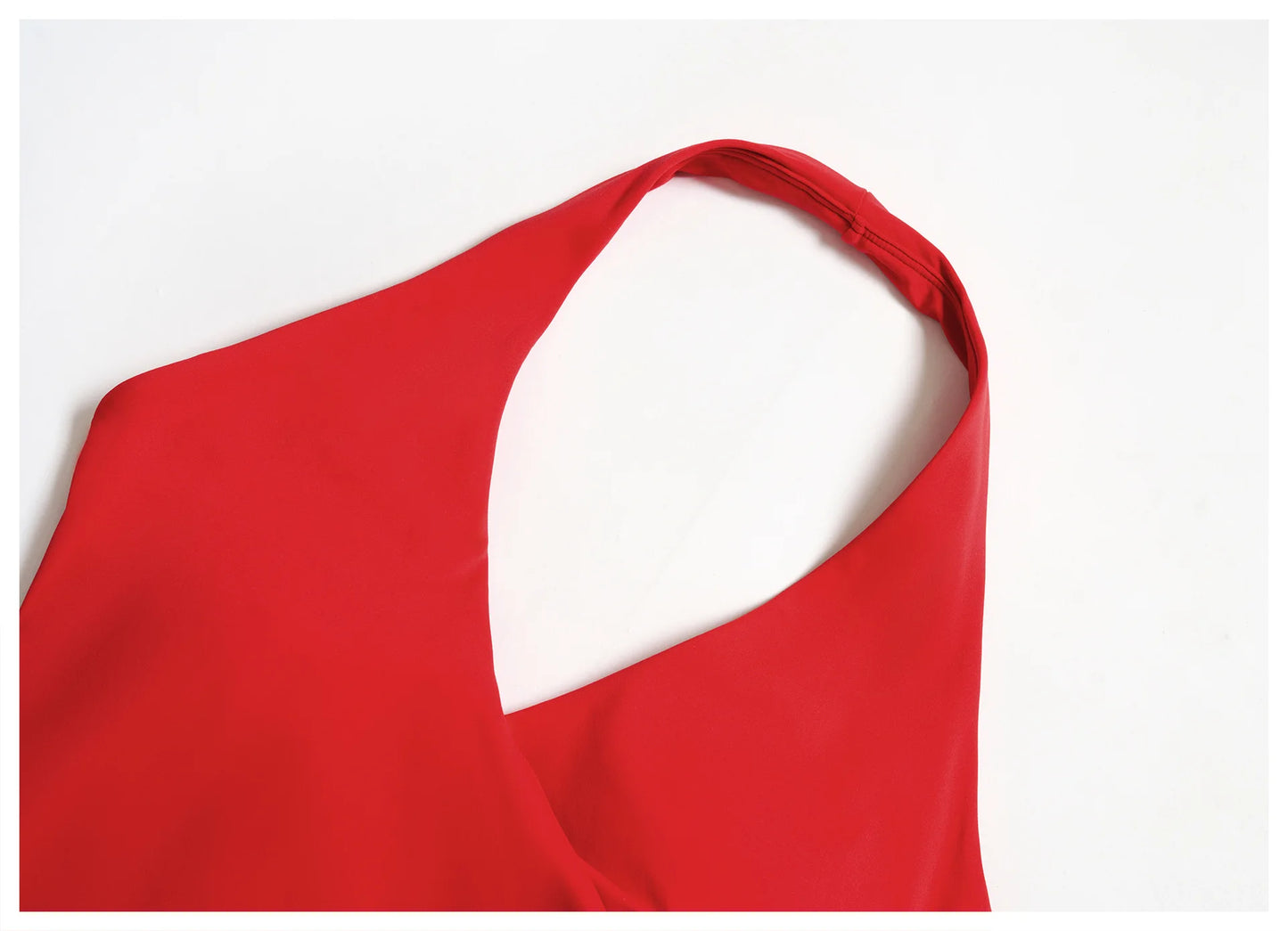 A&A Flexi Cross Over Built In Bra Halter Neck Top