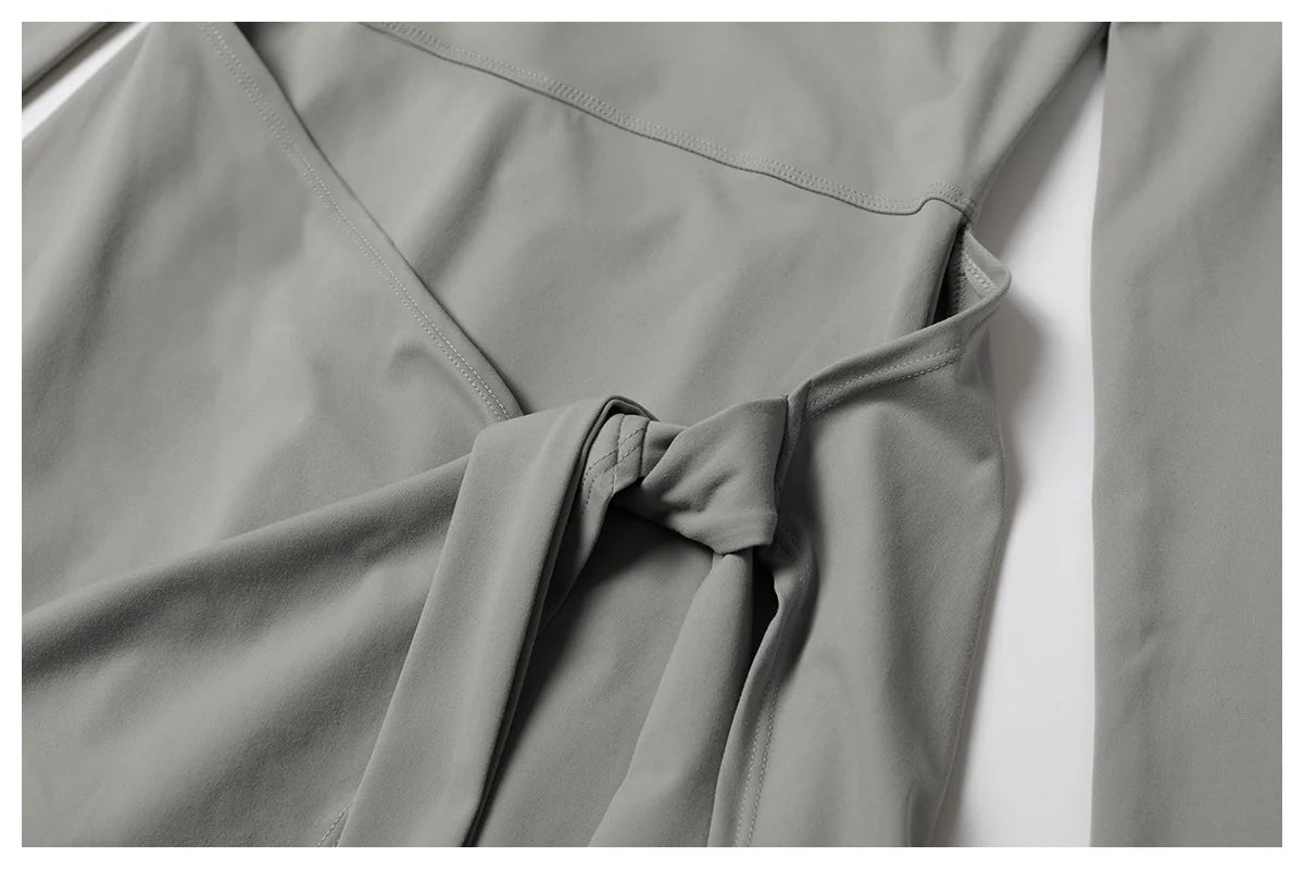 A&A Flexi Long Sleeve Wrap Tennis Skort Dress