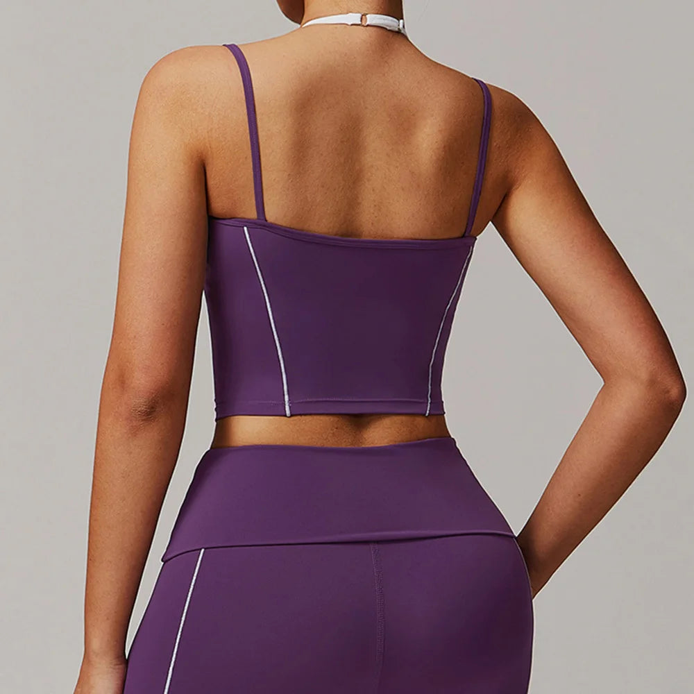 A&A ProSculpt Built In Bra Double Strap Tank Top