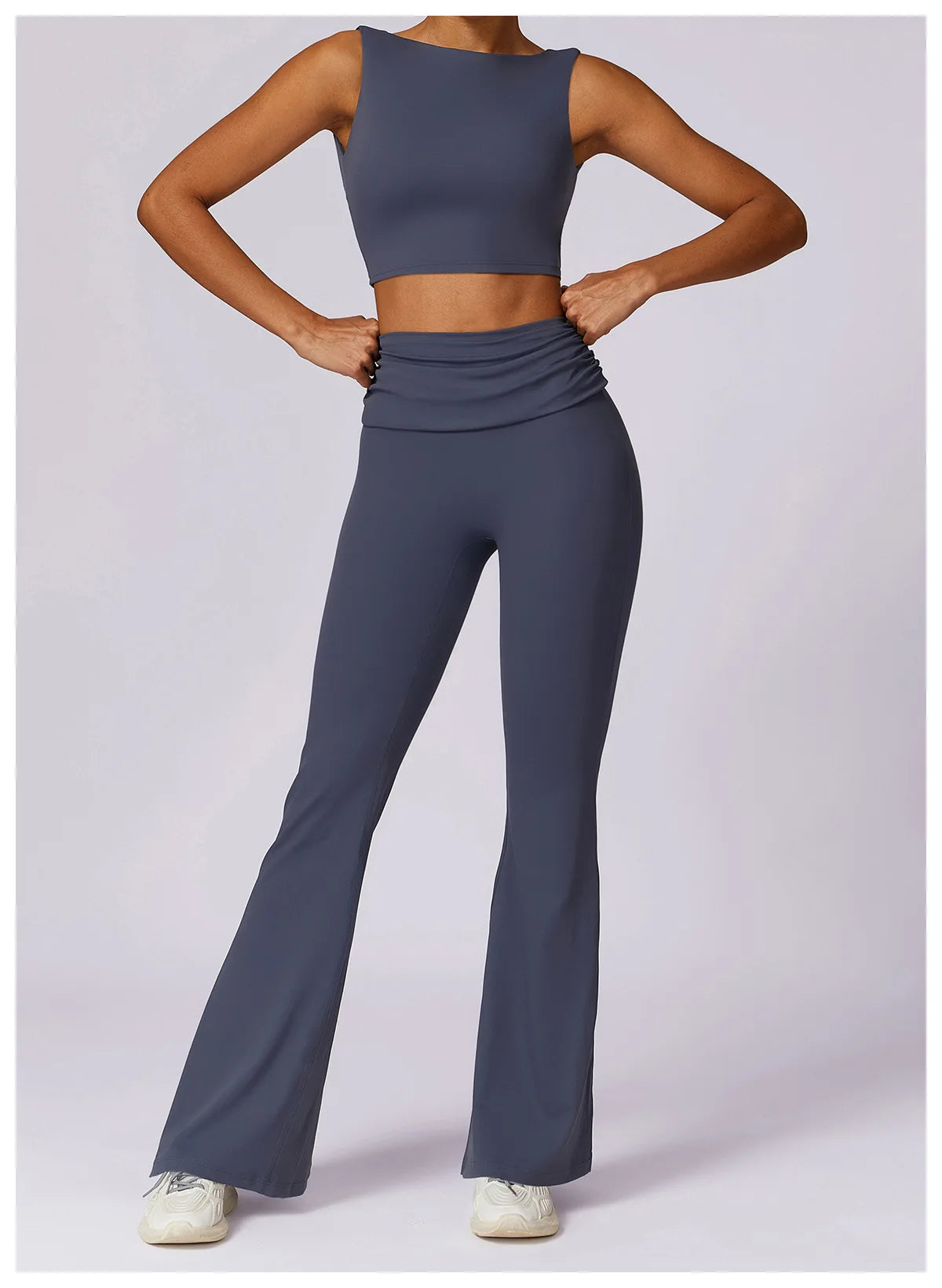 A&A Flexi Flare Fold Over Leggings & Racer Top Set