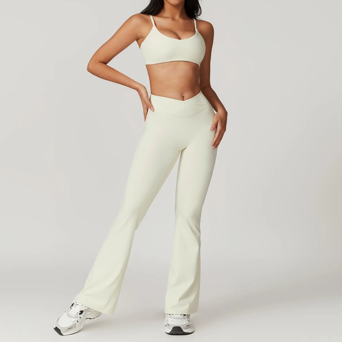 Ensemble soutien-gorge de sport et leggings évasés A&amp;A ProSculpt