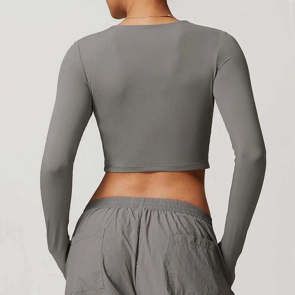 A&A ProBasics Long Sleeve Crop Top