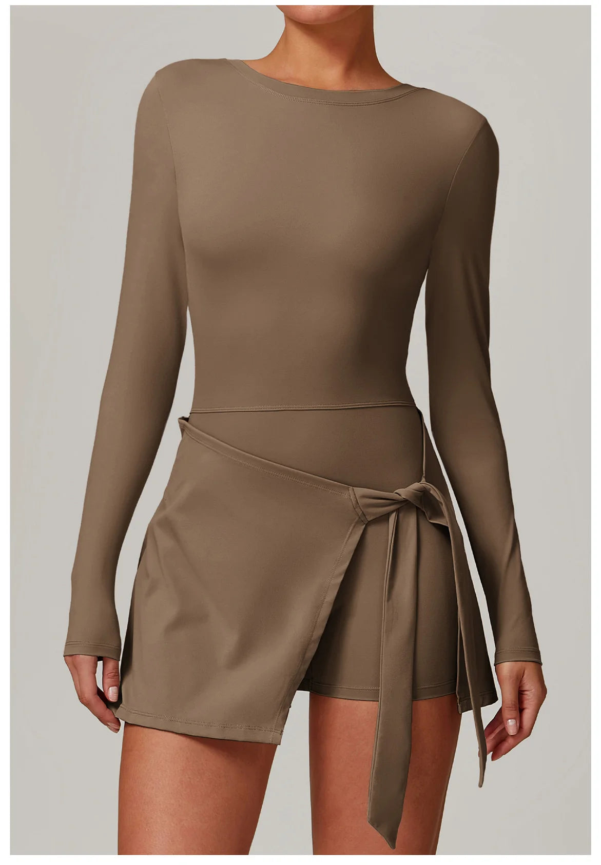 A&A Flexi Long Sleeve Wrap Tennis Skort Dress