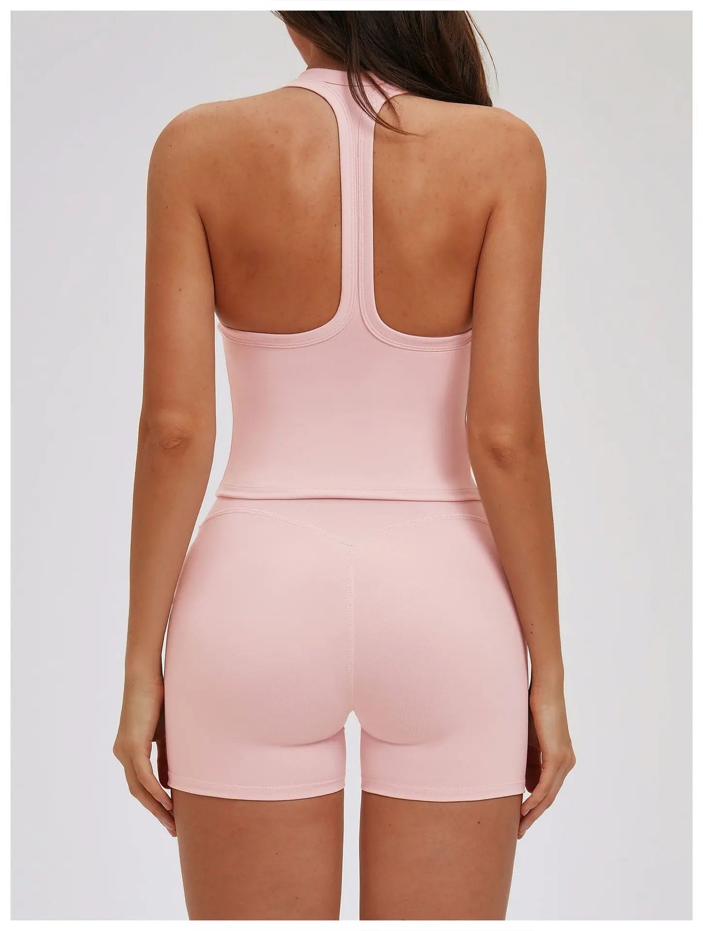 A&A ProBasics Cropped V Neck Racerback Tank Top