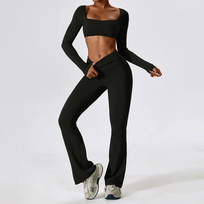 Ensemble legging et haut court A&amp;A Flexi Flare