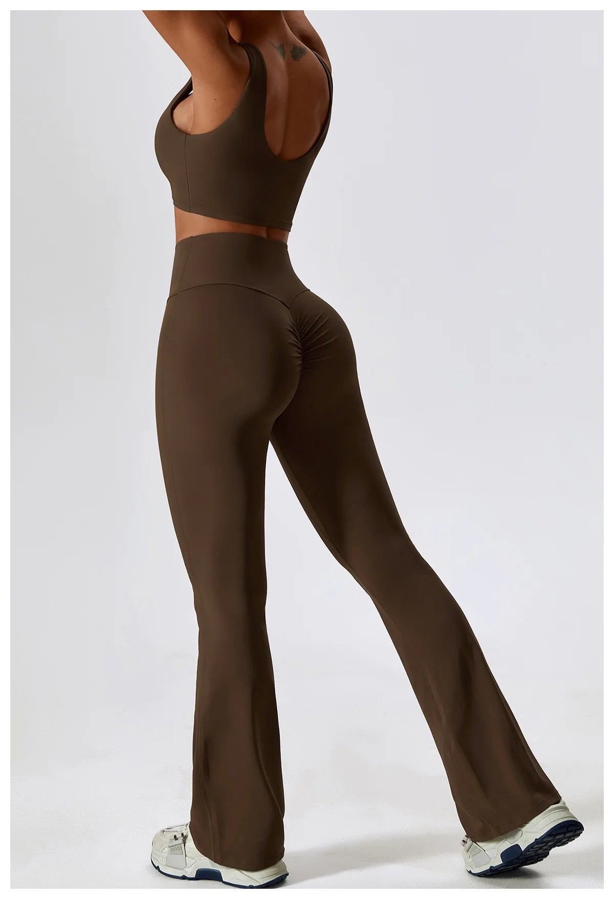 Ensemble legging flexible et haut caraco dos nu A&amp;A