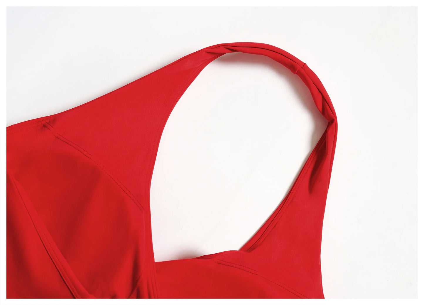 A&A Flexi Cross Over Built In Bra Halter Neck Top