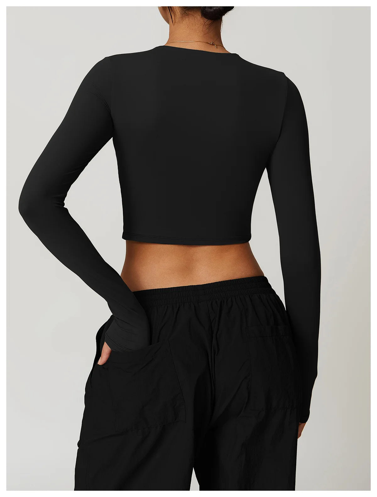 A&A ProBasics Long Sleeve Crop Top