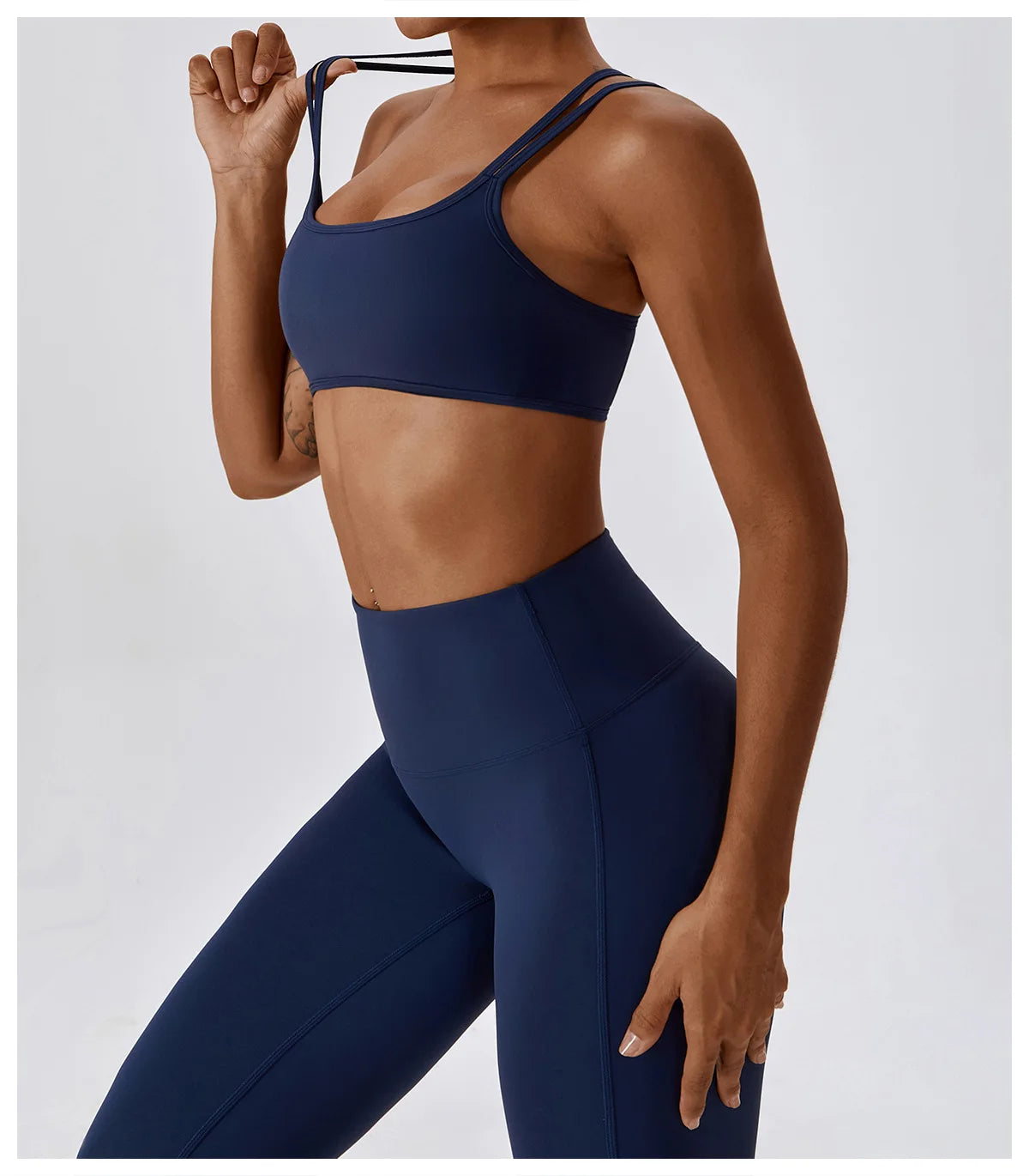 A&A Flexi Scrunch Leggings & Cross Back Sports Bra Set