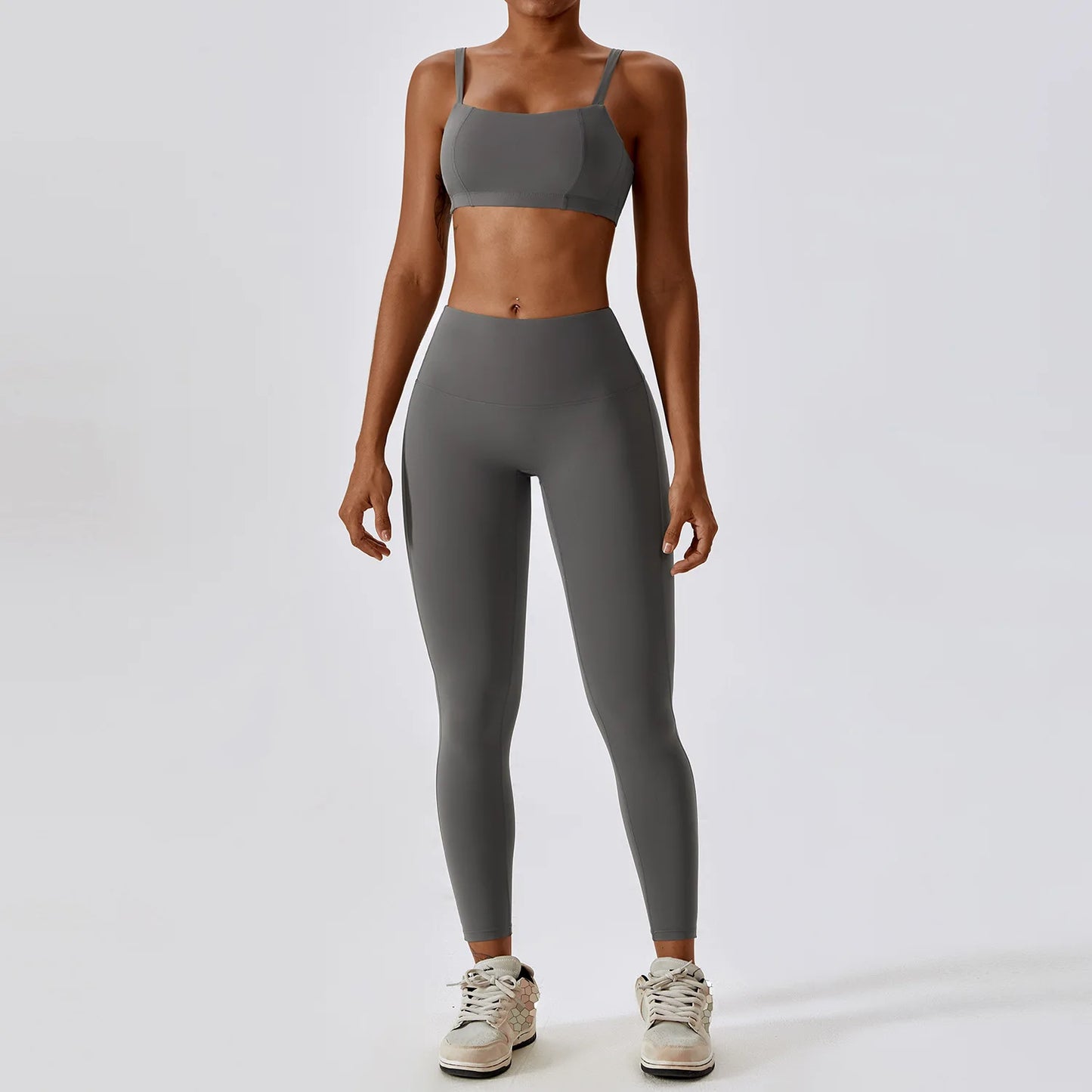 A&A Flexi Scrunch Leggings & Cross Back Sports Bra Set