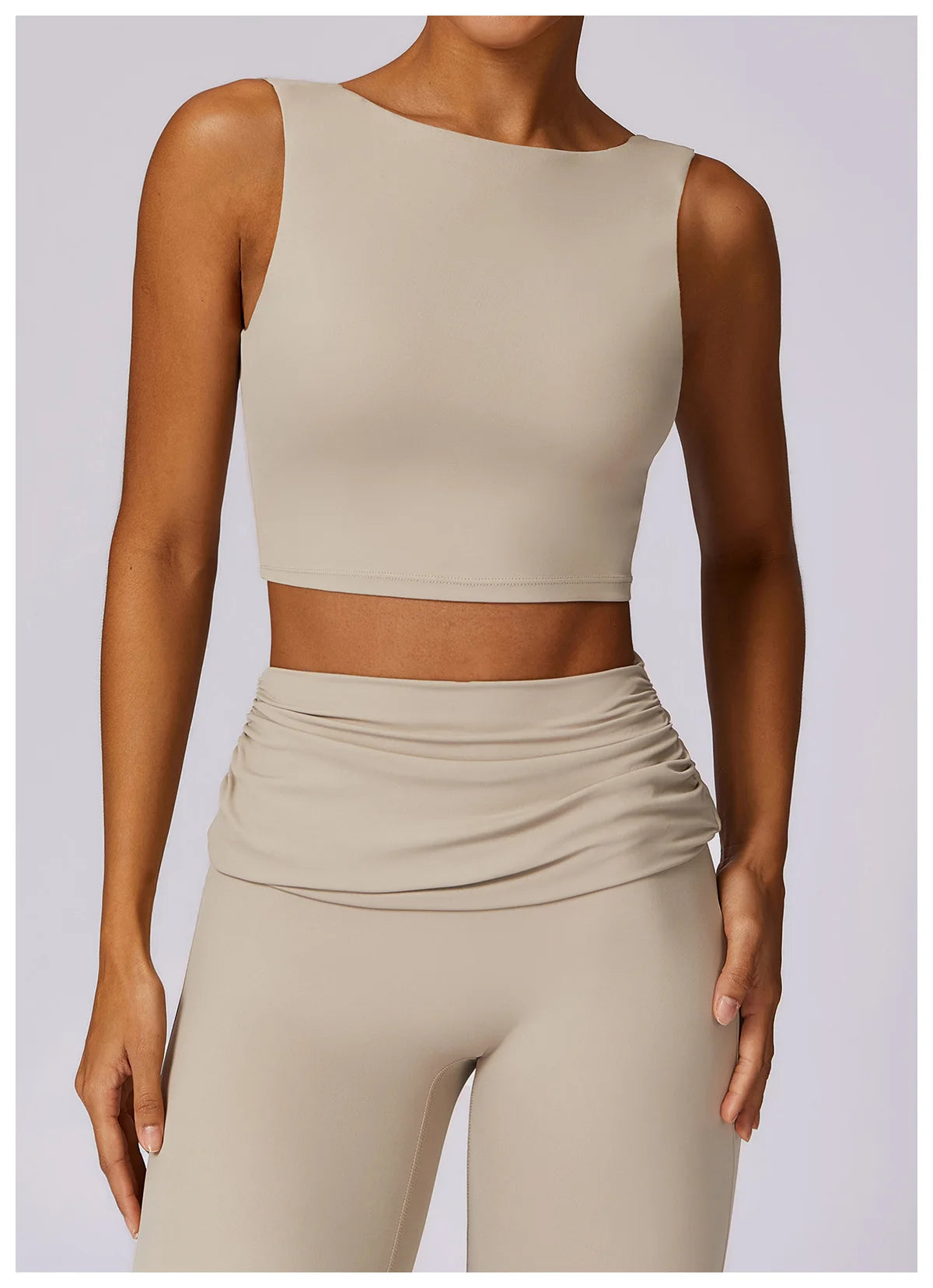 A&A Flexi Flare Fold Over Leggings & Racer Top Set