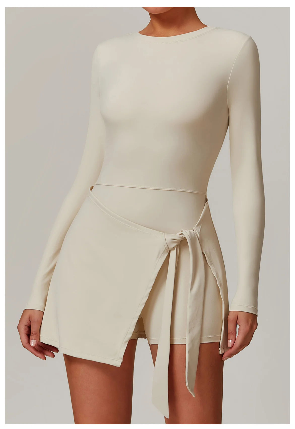 A&A Flexi Long Sleeve Wrap Tennis Skort Dress
