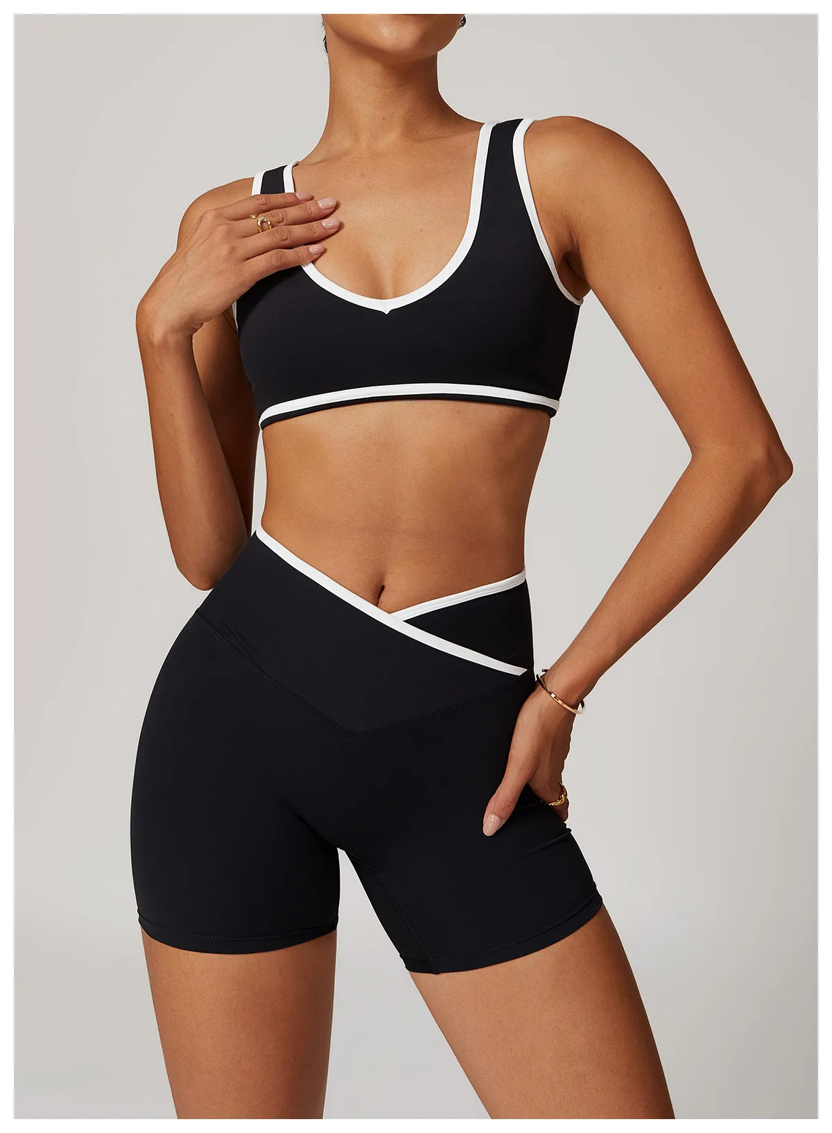 Soutien-gorge de sport à blocs de couleurs A&amp;A ProSculpt