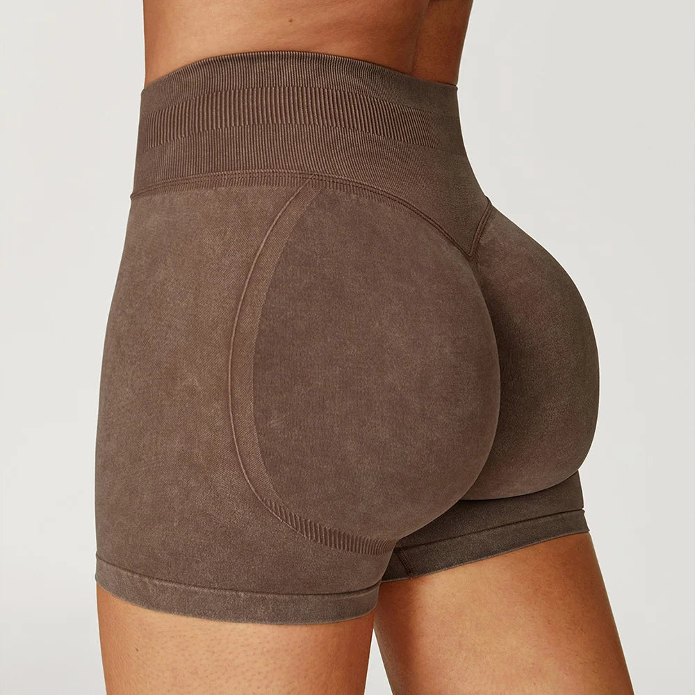 A&A ProSculpt Acid Wash Lift Shorts