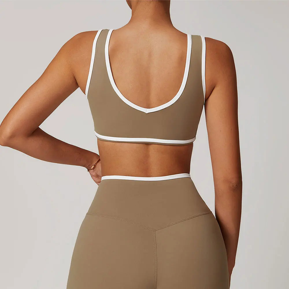 Soutien-gorge de sport à blocs de couleurs A&amp;A ProSculpt