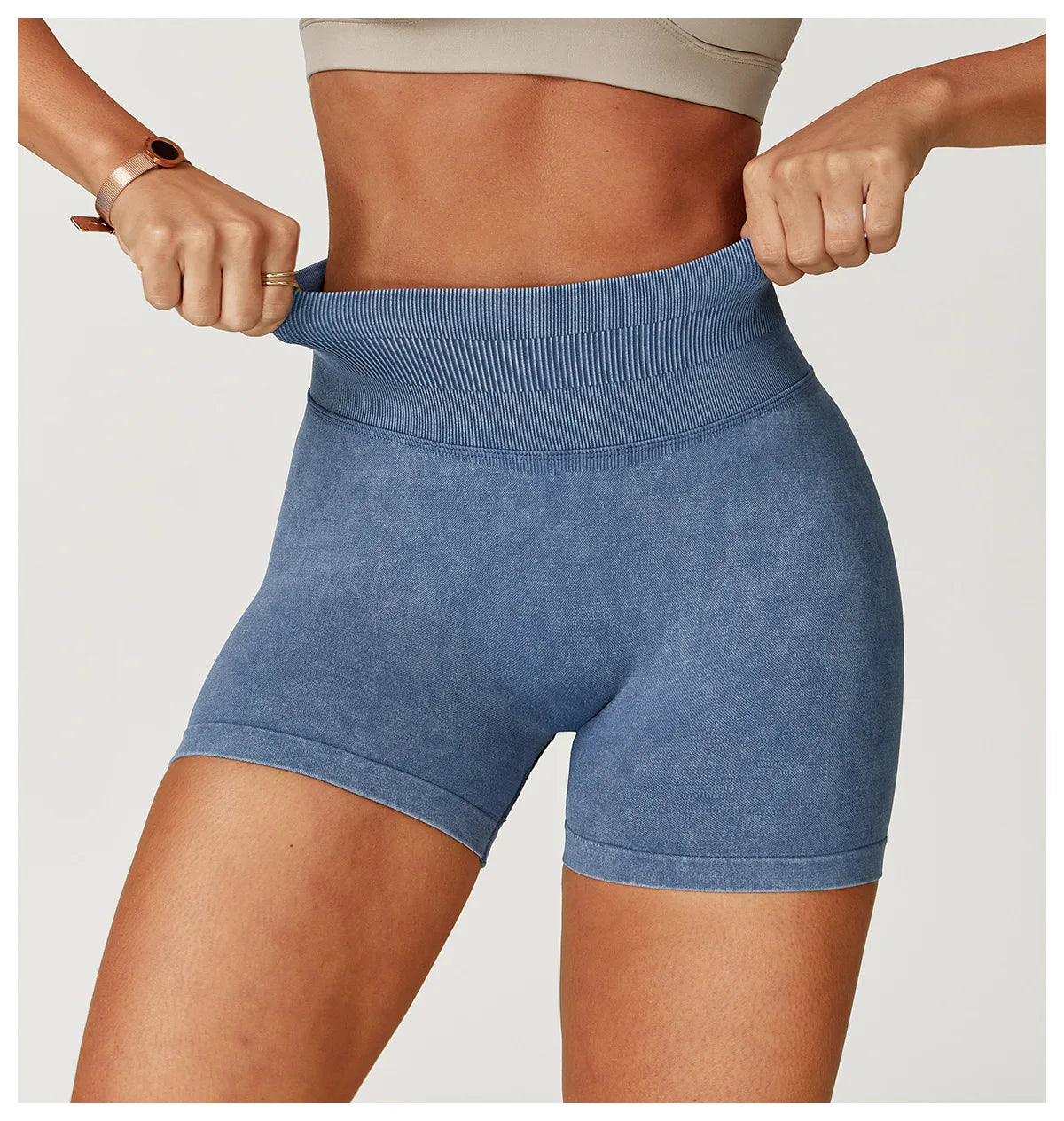 A&A ProSculpt Acid Wash Lift Shorts