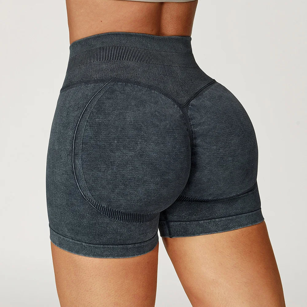 A&A ProSculpt Acid Wash Lift Shorts