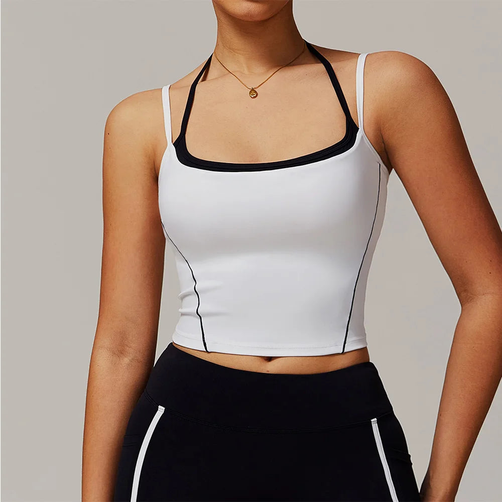 A&A ProSculpt Built In Bra Double Strap Tank Top
