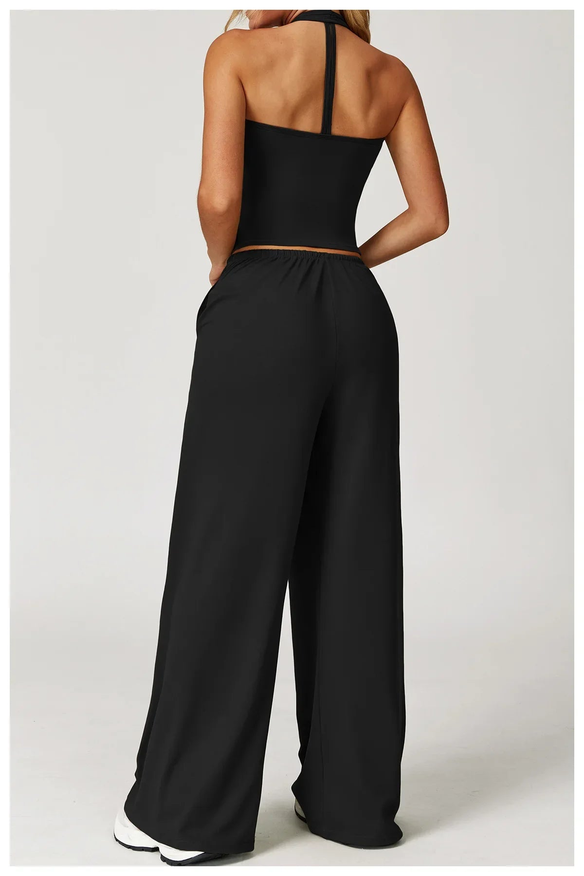 A&A Flexi Halter Top & Drawstring Trousers Set