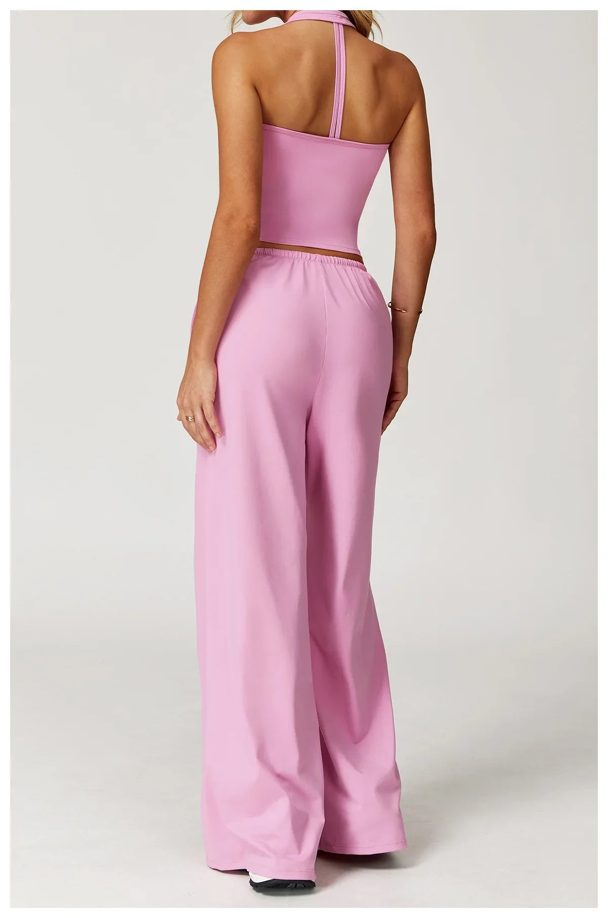 A&A Flexi Halter Top & Drawstring Trousers Set