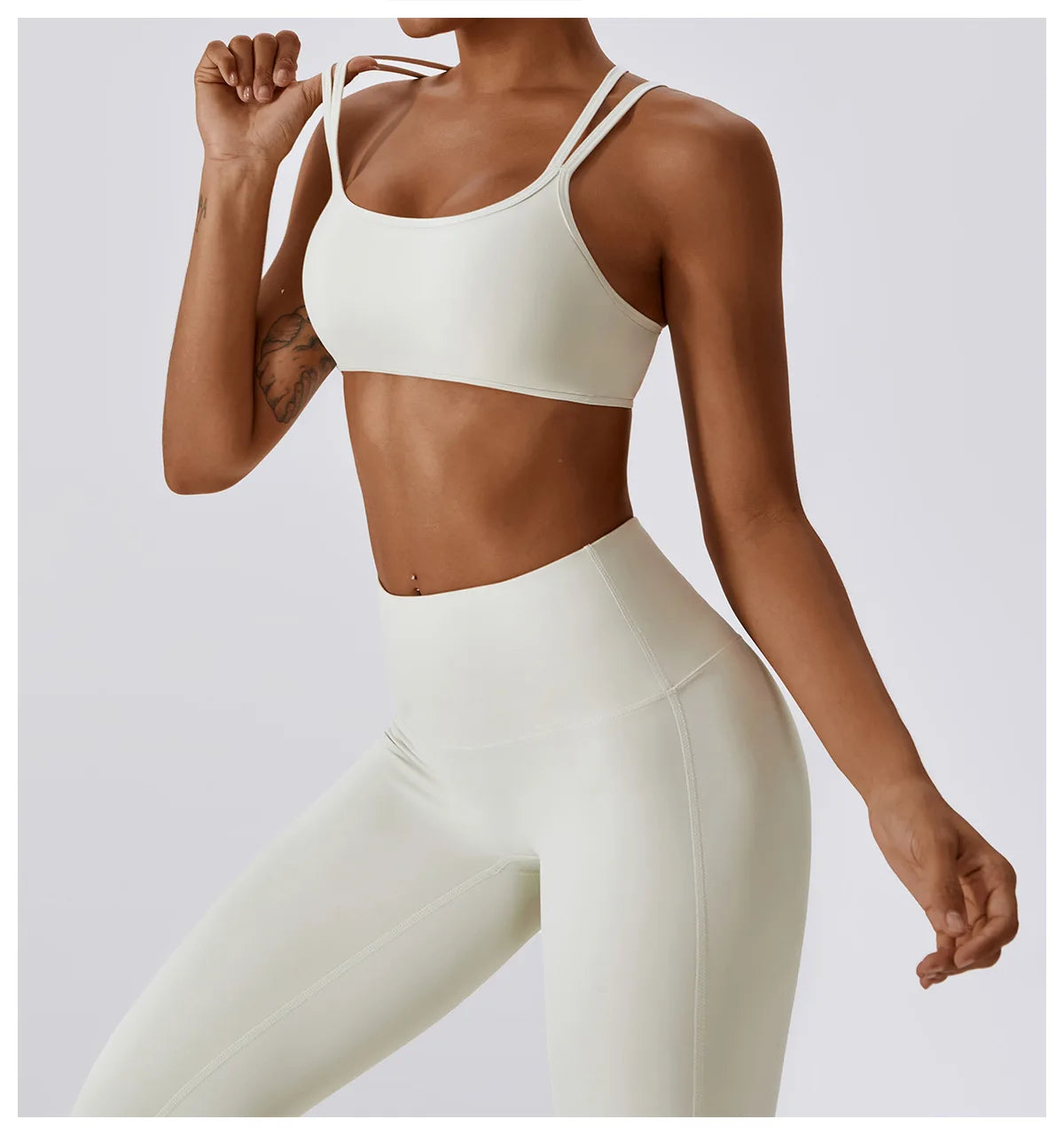 A&A Flexi Scrunch Leggings & Cross Back Sports Bra Set