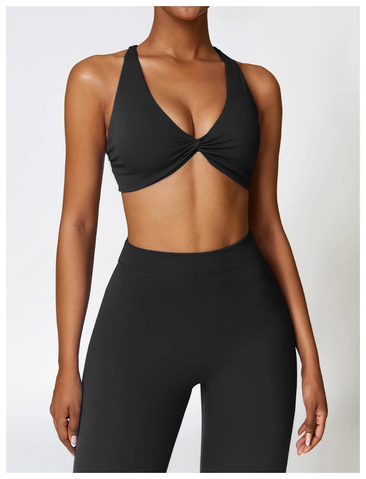 A&A ProSculpt Cross Back Sports Bra & Scrunch Flare Leggings Set