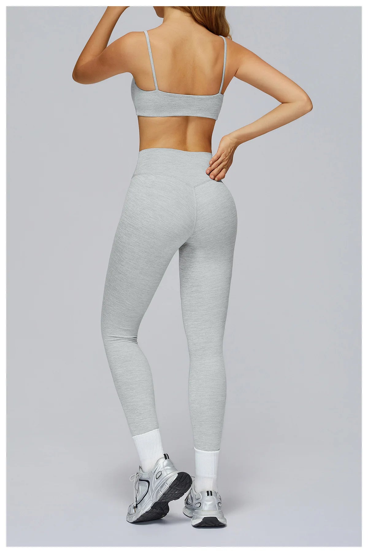 A&A Flexi Heathered Sports Bra & Leggings Set