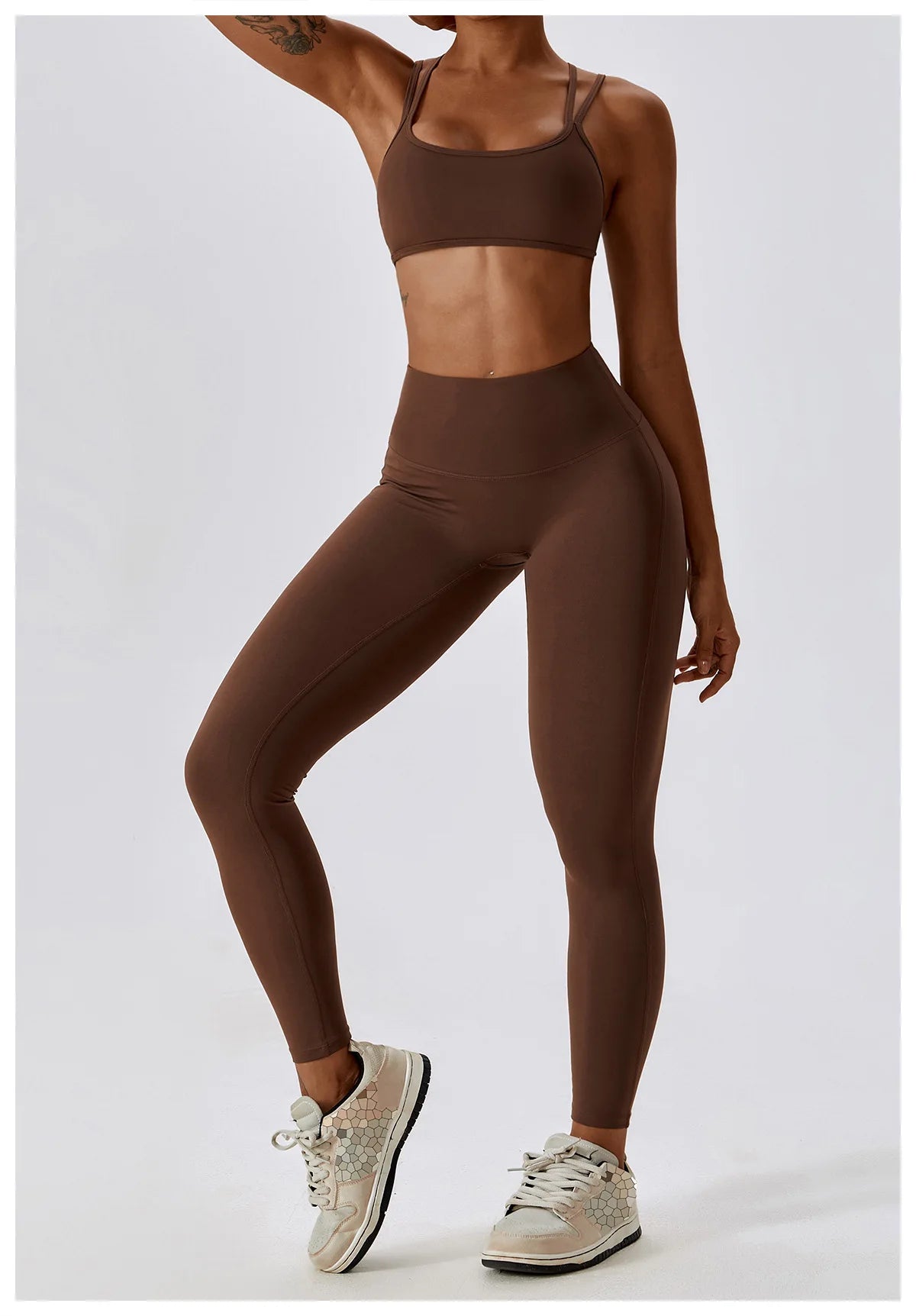 A&A Flexi Scrunch Leggings & Cross Back Sports Bra Set