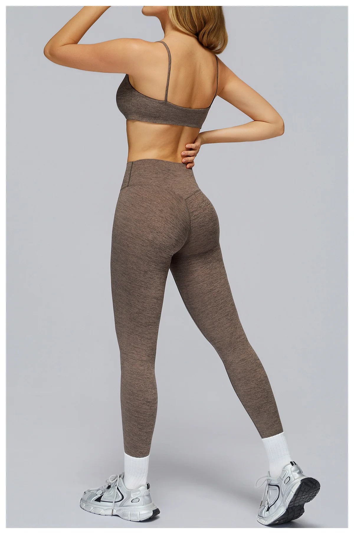 A&A Flexi Heathered Sports Bra & Leggings Set