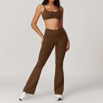 Ensemble soutien-gorge de sport et leggings évasés A&amp;A ProSculpt