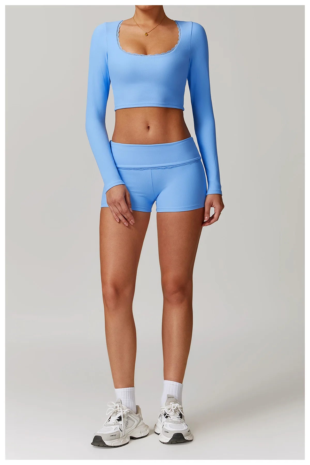 A&A ProLounge Shorts & Long Sleeve Top Set