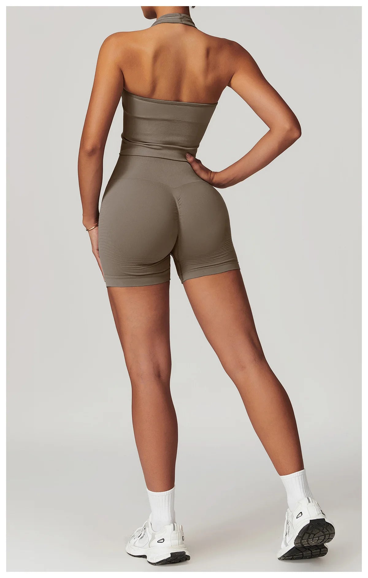 A&A ProSculpt Halter Top & Srunch Shorts Set