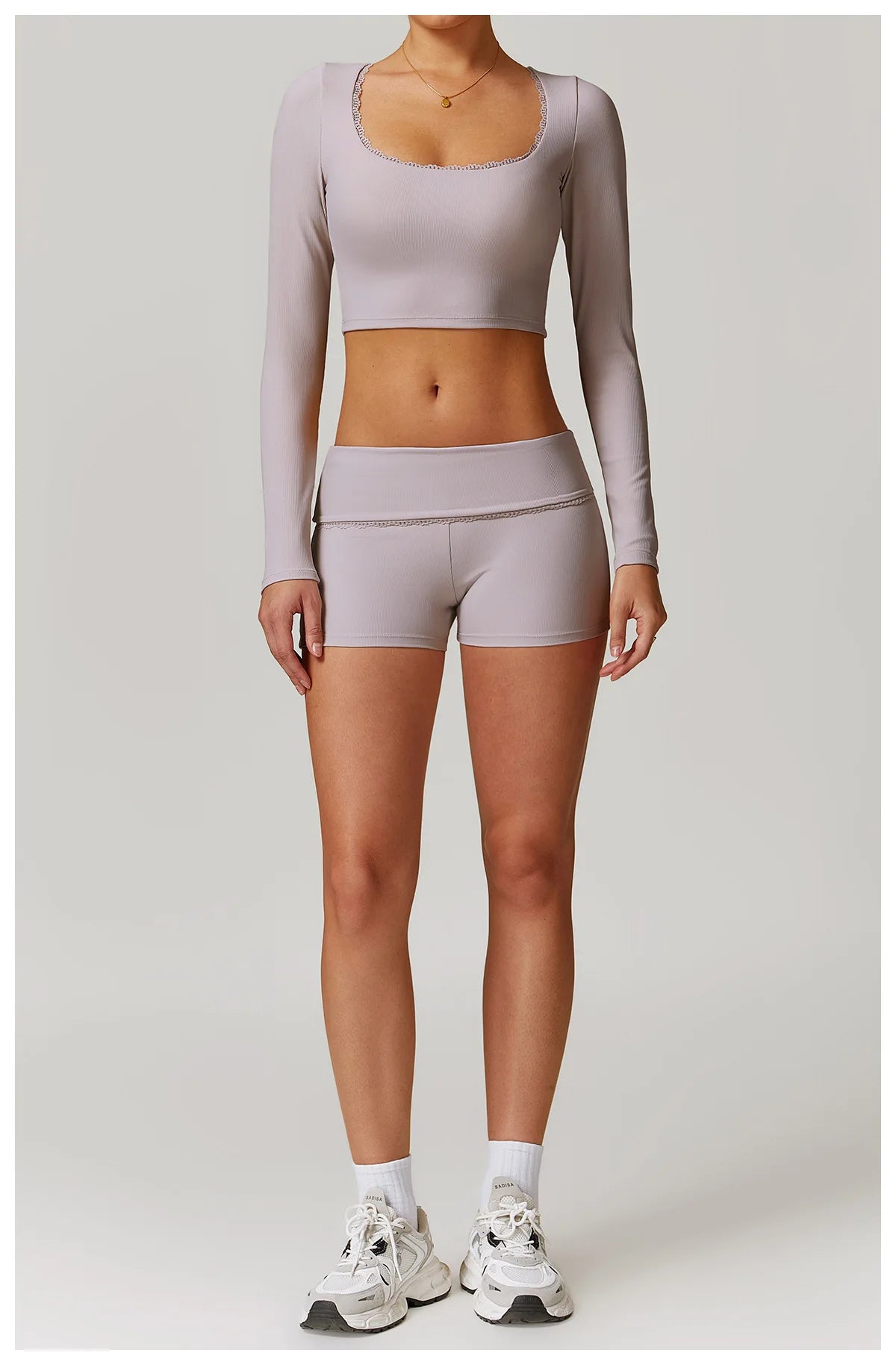 A&A ProLounge Shorts & Long Sleeve Top Set