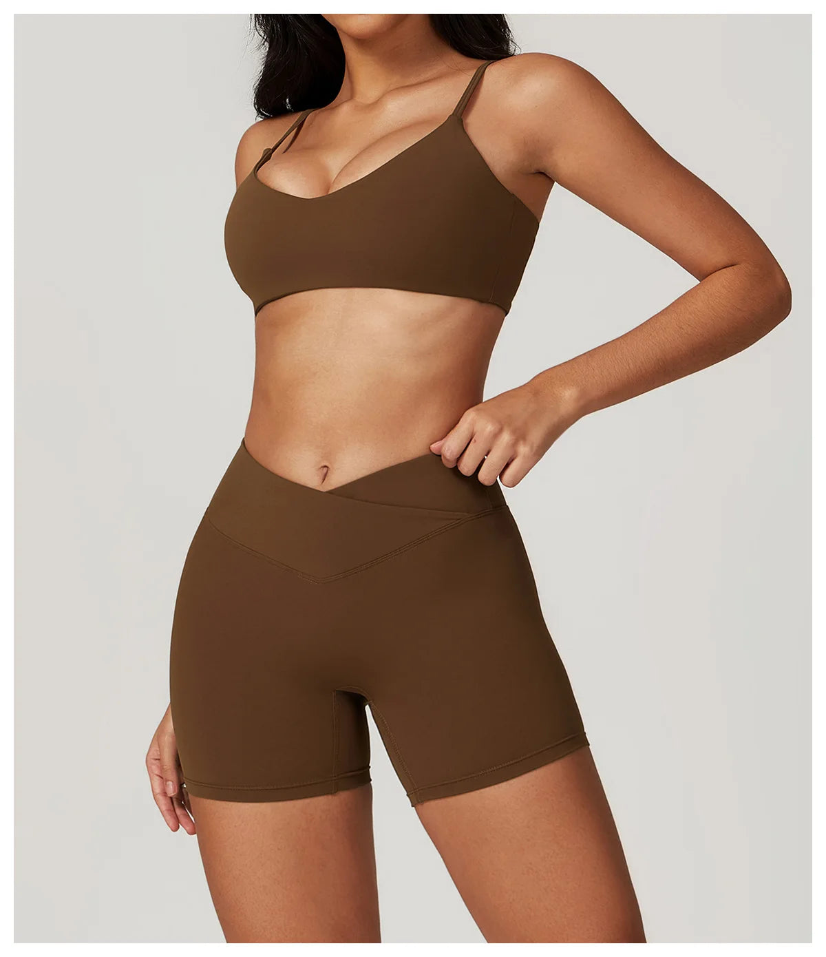 A&A ProSculpt Sports Bra & V Scrunch Shorts Set