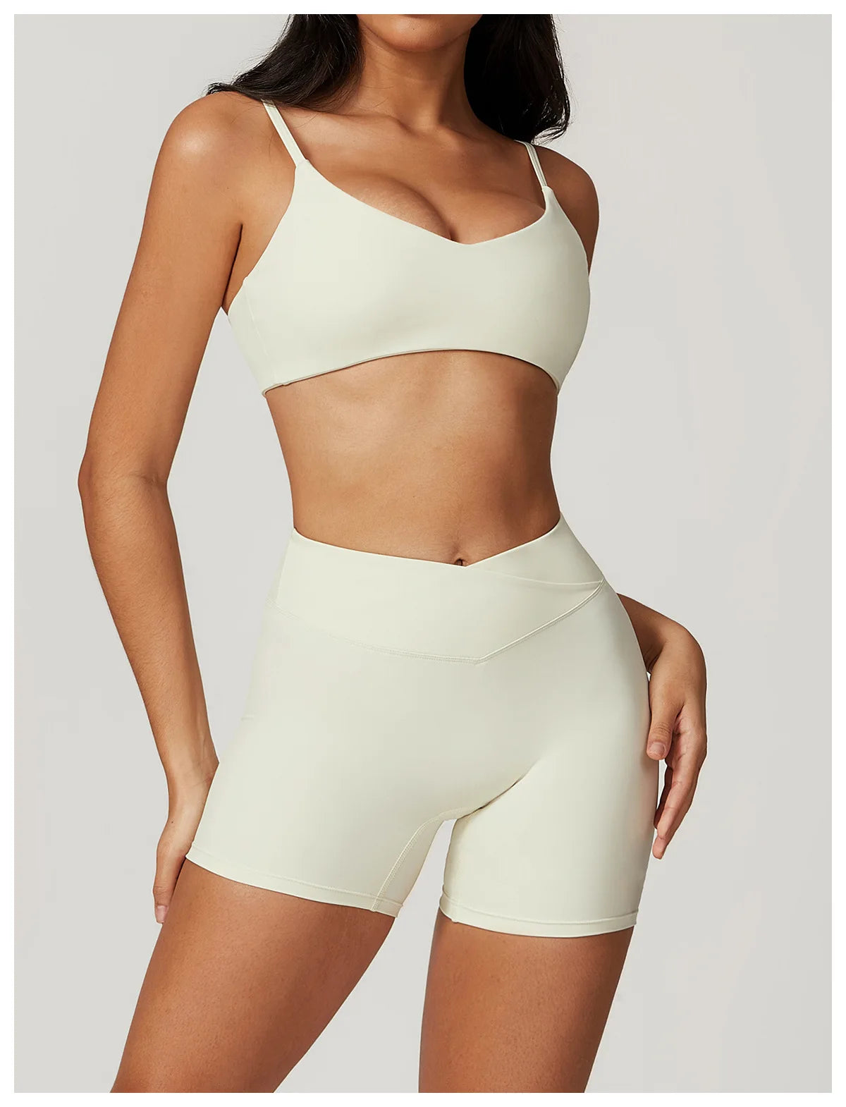 A&A ProSculpt Sports Bra & V Scrunch Shorts Set