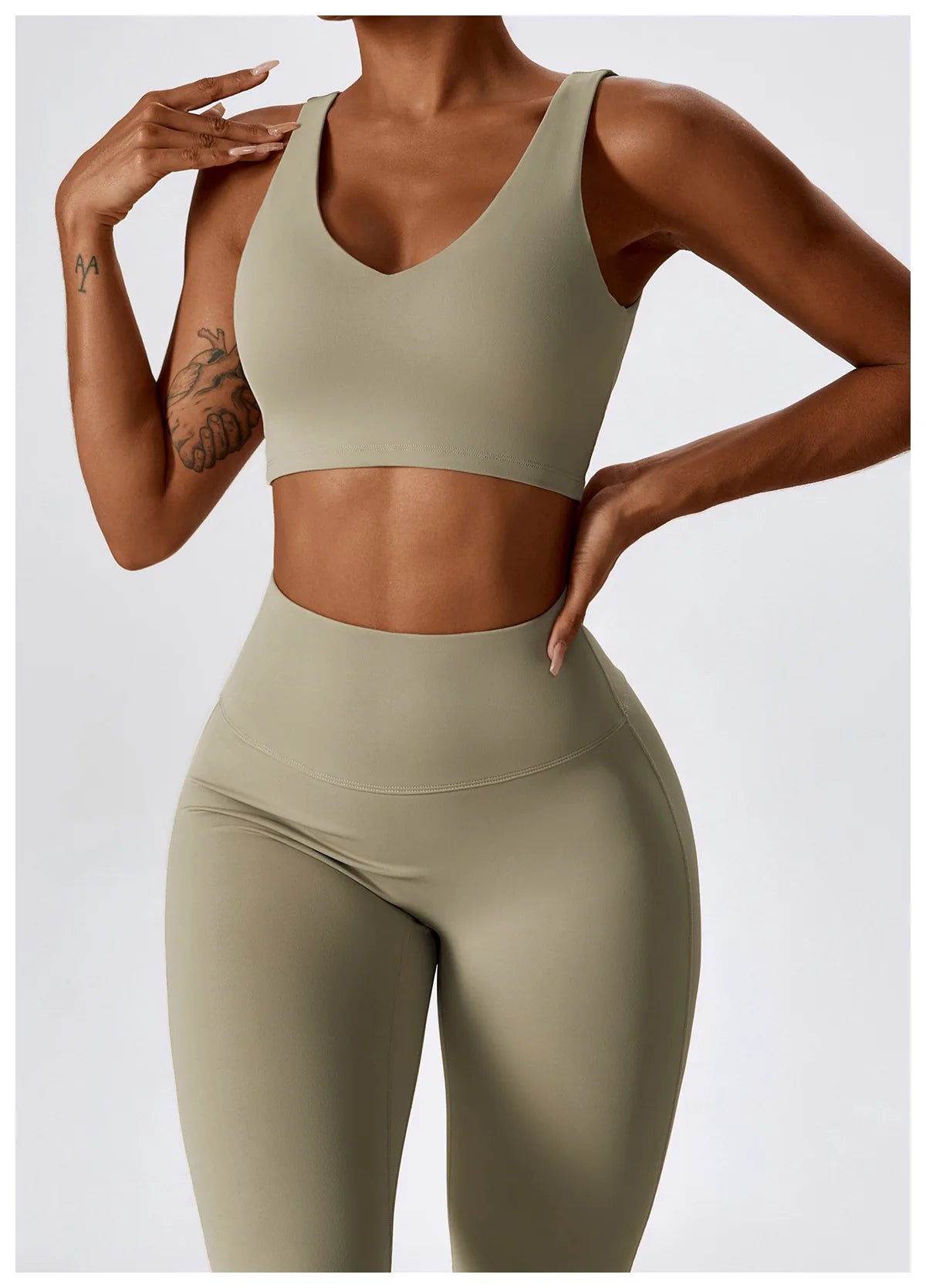 A&A Flexi Leggings & Halter Cami Top Set