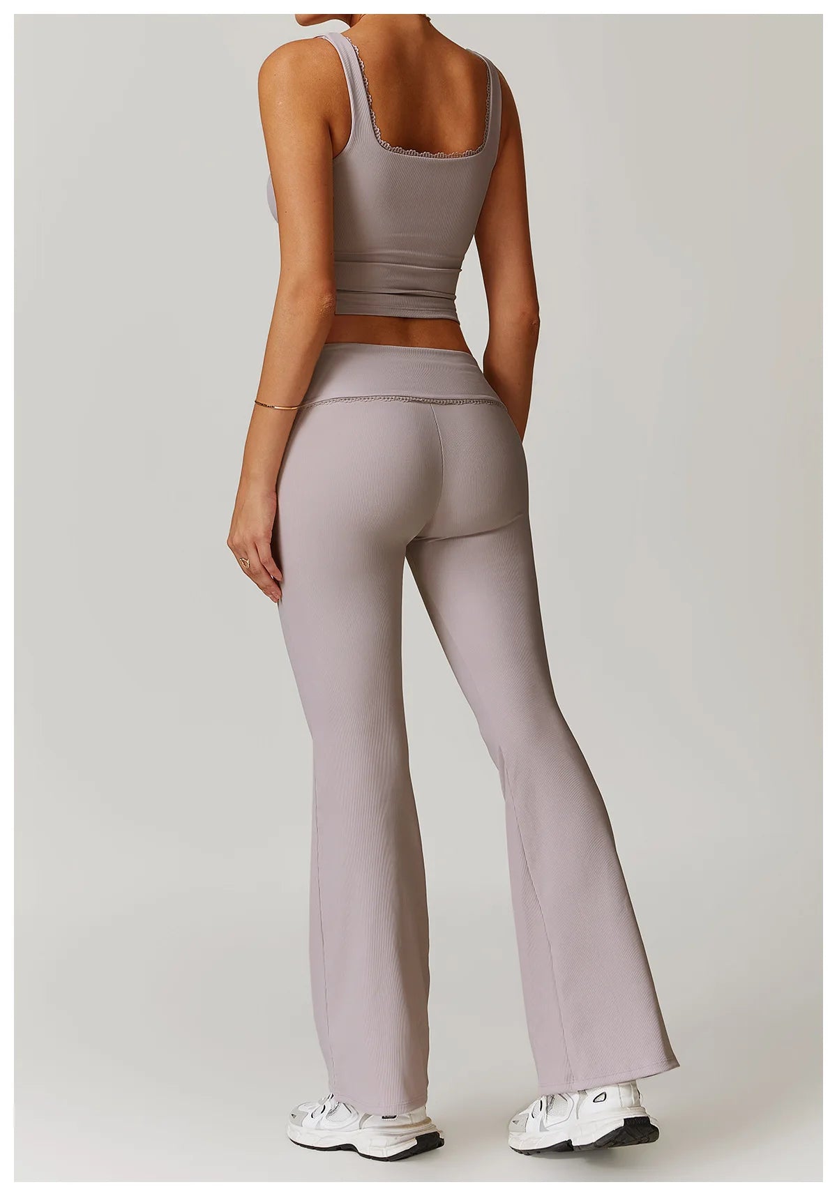 A&A ProLounge Vest Top & Fold Over Flare Trousers