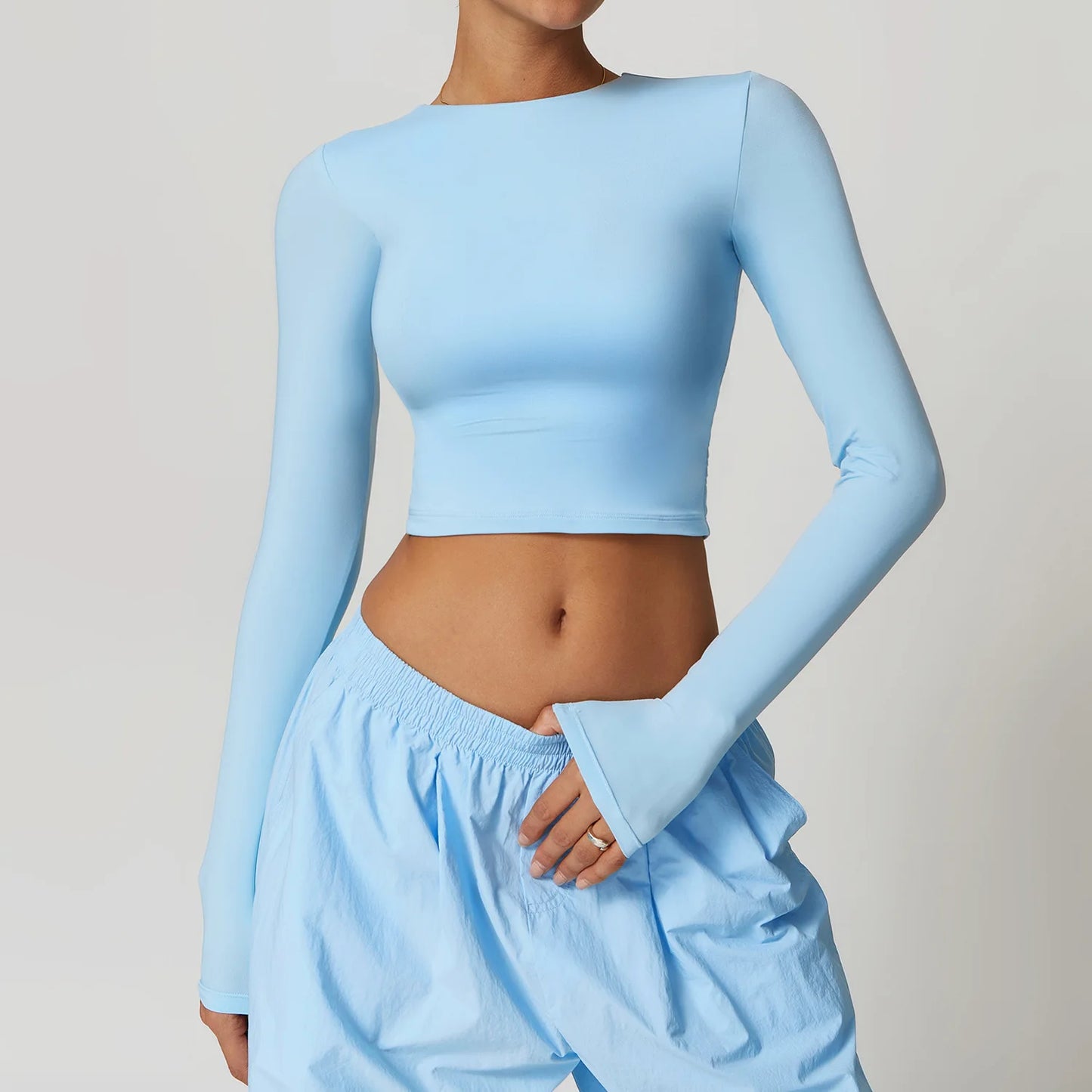 A&A ProBasics Long Sleeve Crop Top