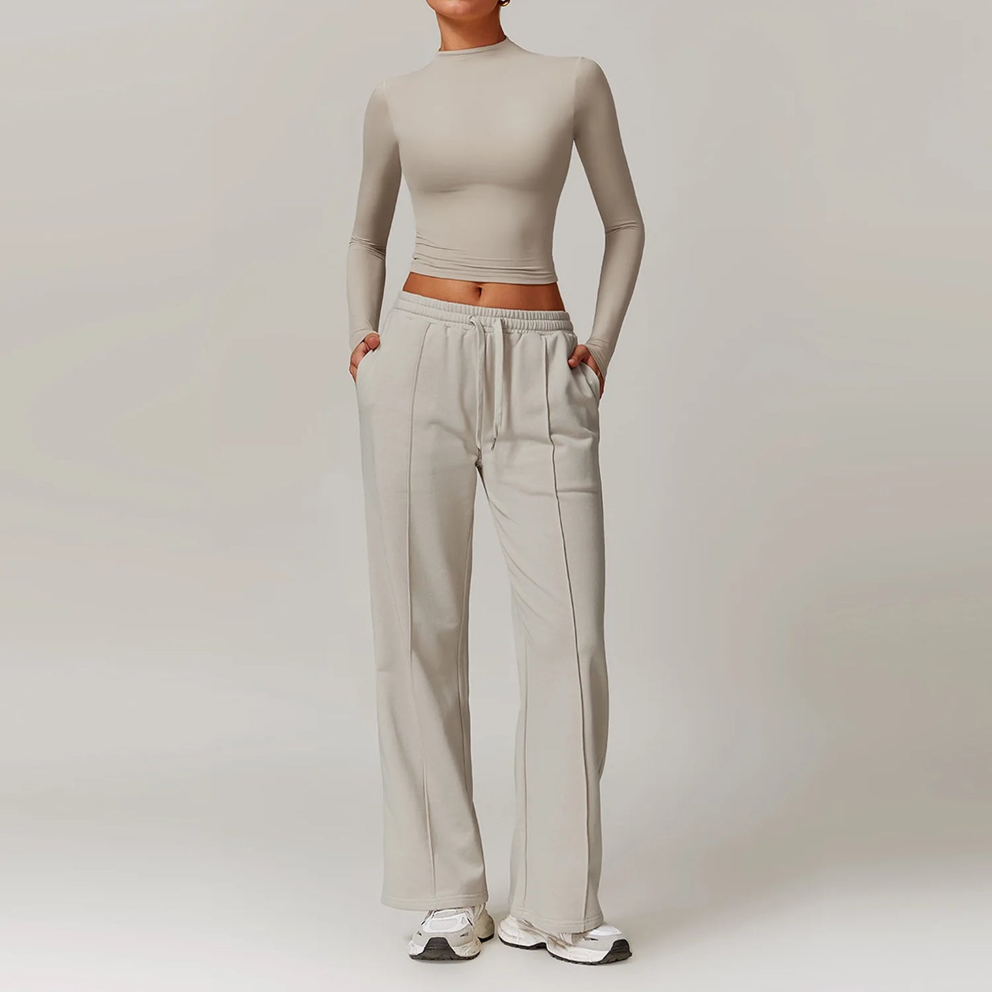 A&A ProBasics Long Sleeve Top & Seam Joggers Set