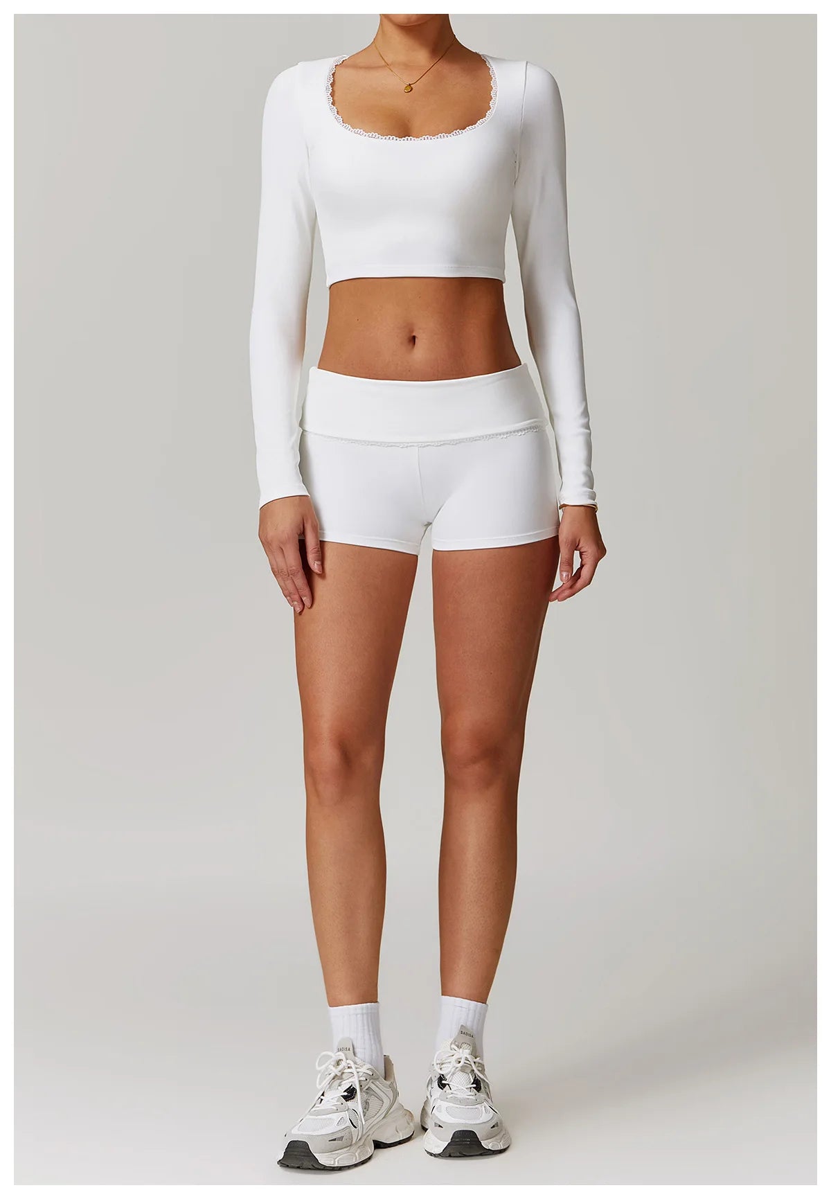 A&A ProLounge Shorts & Long Sleeve Top Set